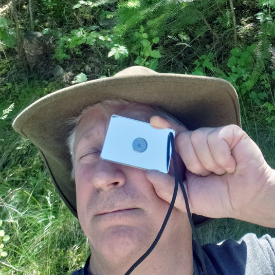 Emergency Signaling Mirror with Targeting Star for Hiking, Backpacking, Kayaking, Boating