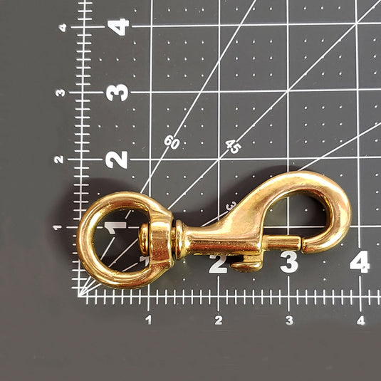 Solid Brass Swivel Snaps - Large Heavy-Duty SIze for Large Pet Leashes, Tie-Outs, Etc.