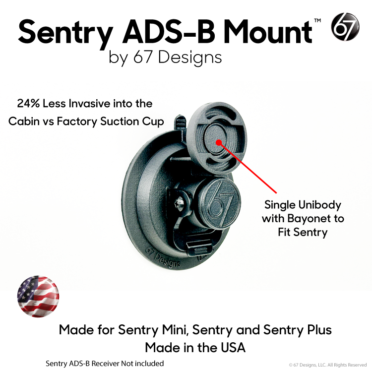 Load image into Gallery viewer, Suction Cup G4 - Sentry ADS-B Mount
