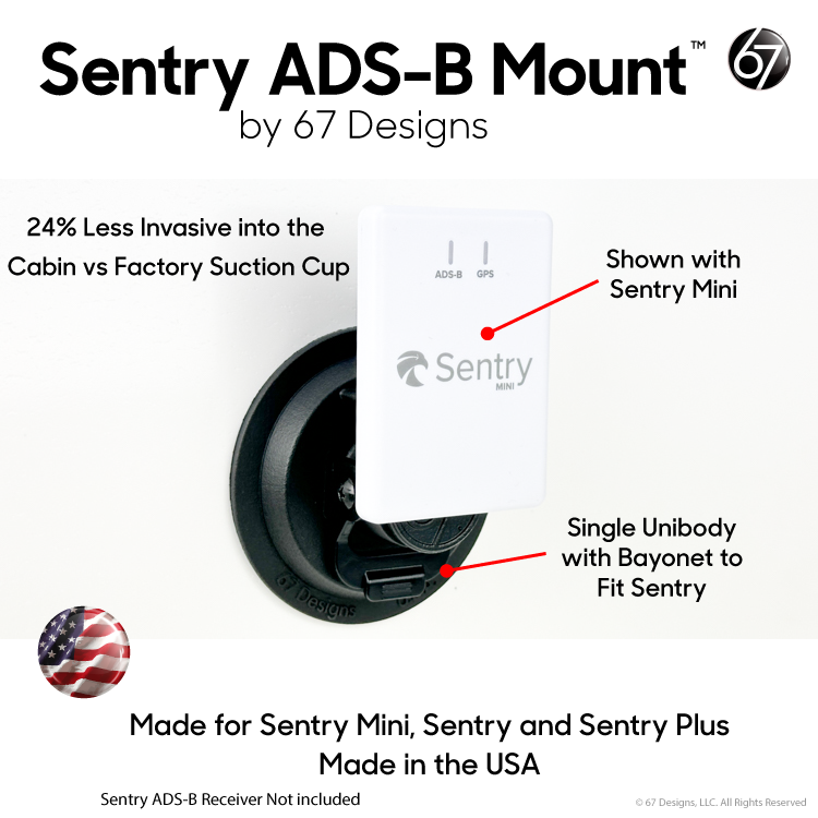 Load image into Gallery viewer, Suction Cup G4 - Sentry ADS-B Mount
