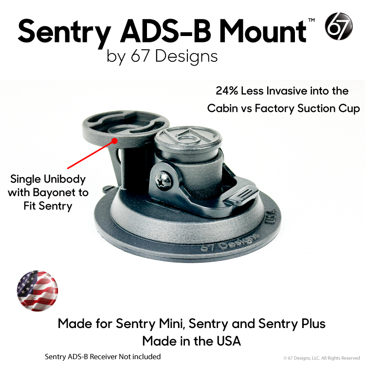 Load image into Gallery viewer, Suction Cup G4 - Sentry ADS-B Mount
