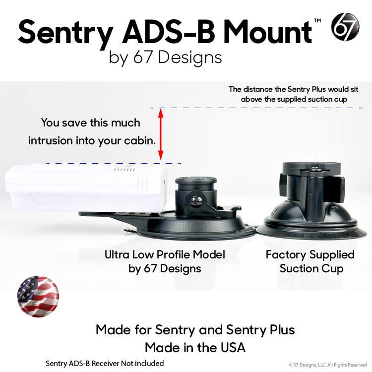 Load image into Gallery viewer, Suction Cup G4 - Sentry ADS-B Mount
