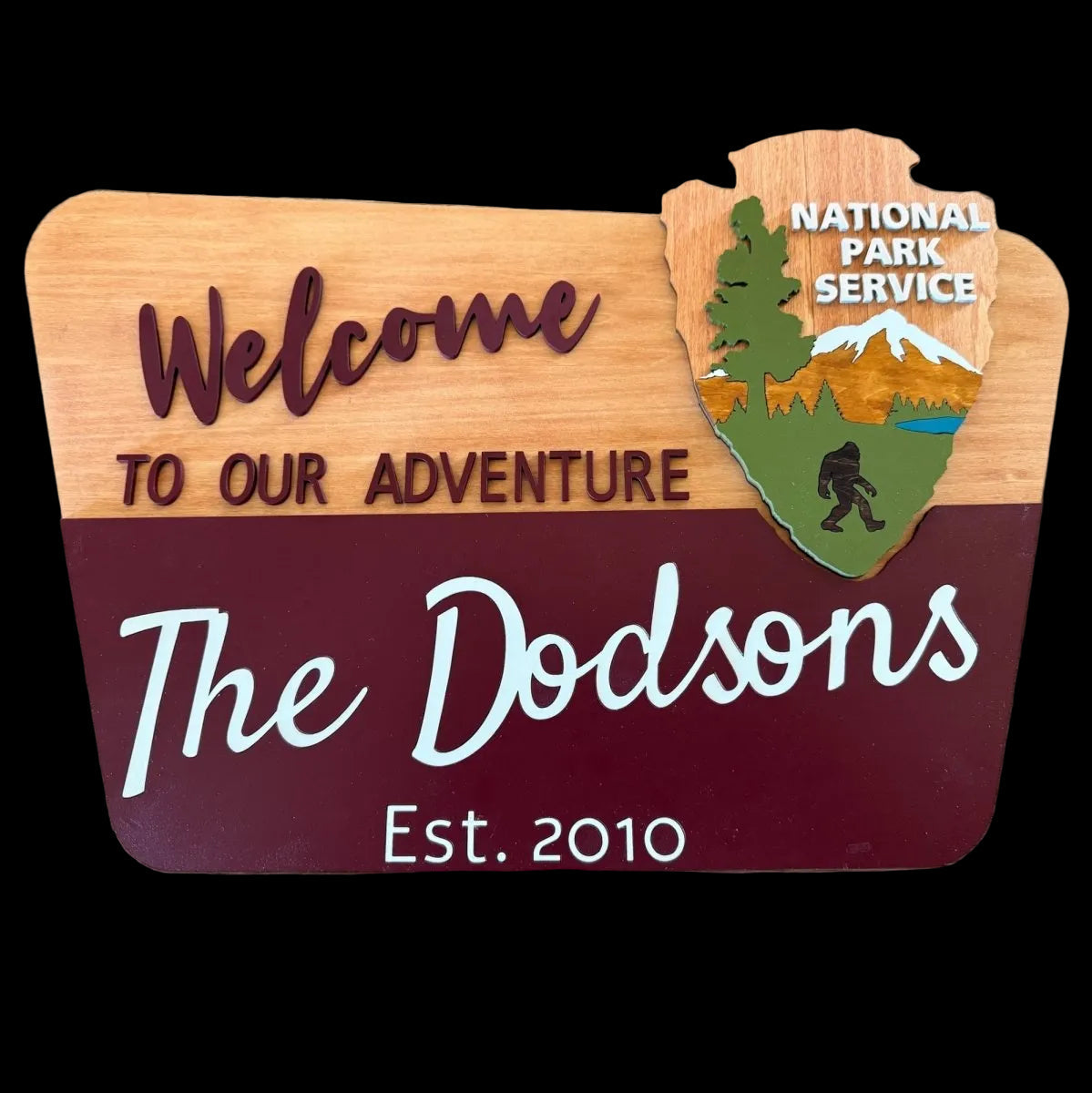 Personalized National Park Wood Sign Custom - Trail and Timber Co