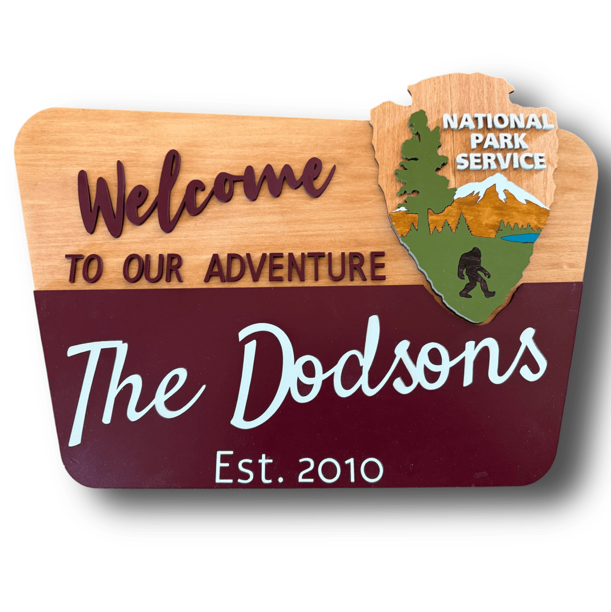 Personalized National Park Wood Sign Custom - Trail and Timber Co