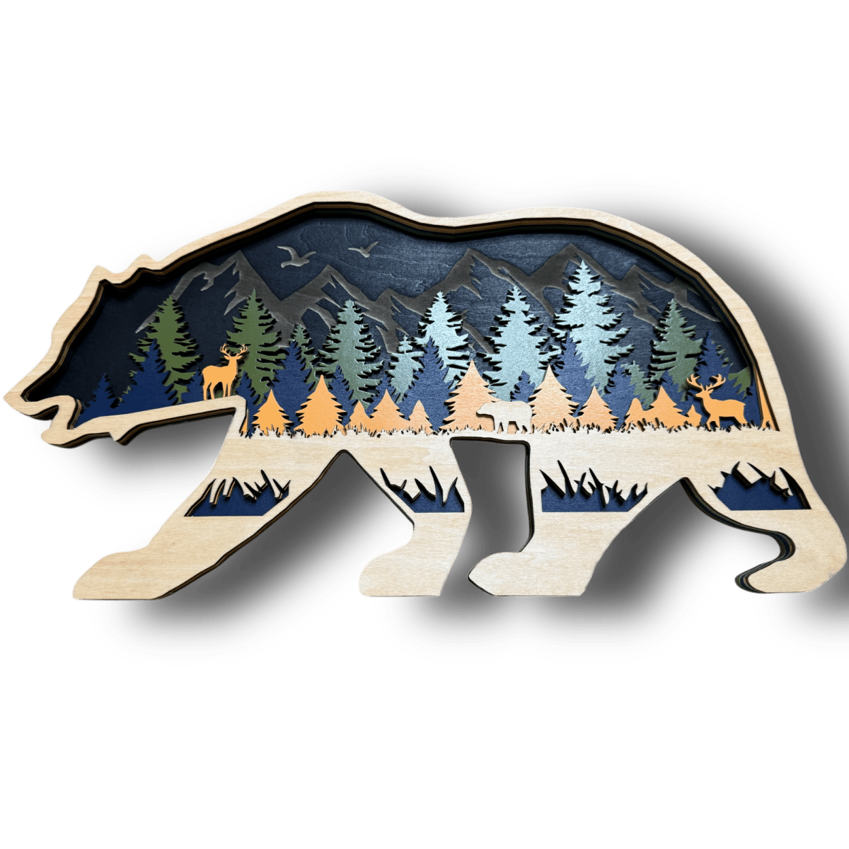 Layered Wood Art - Trail and Timber Co