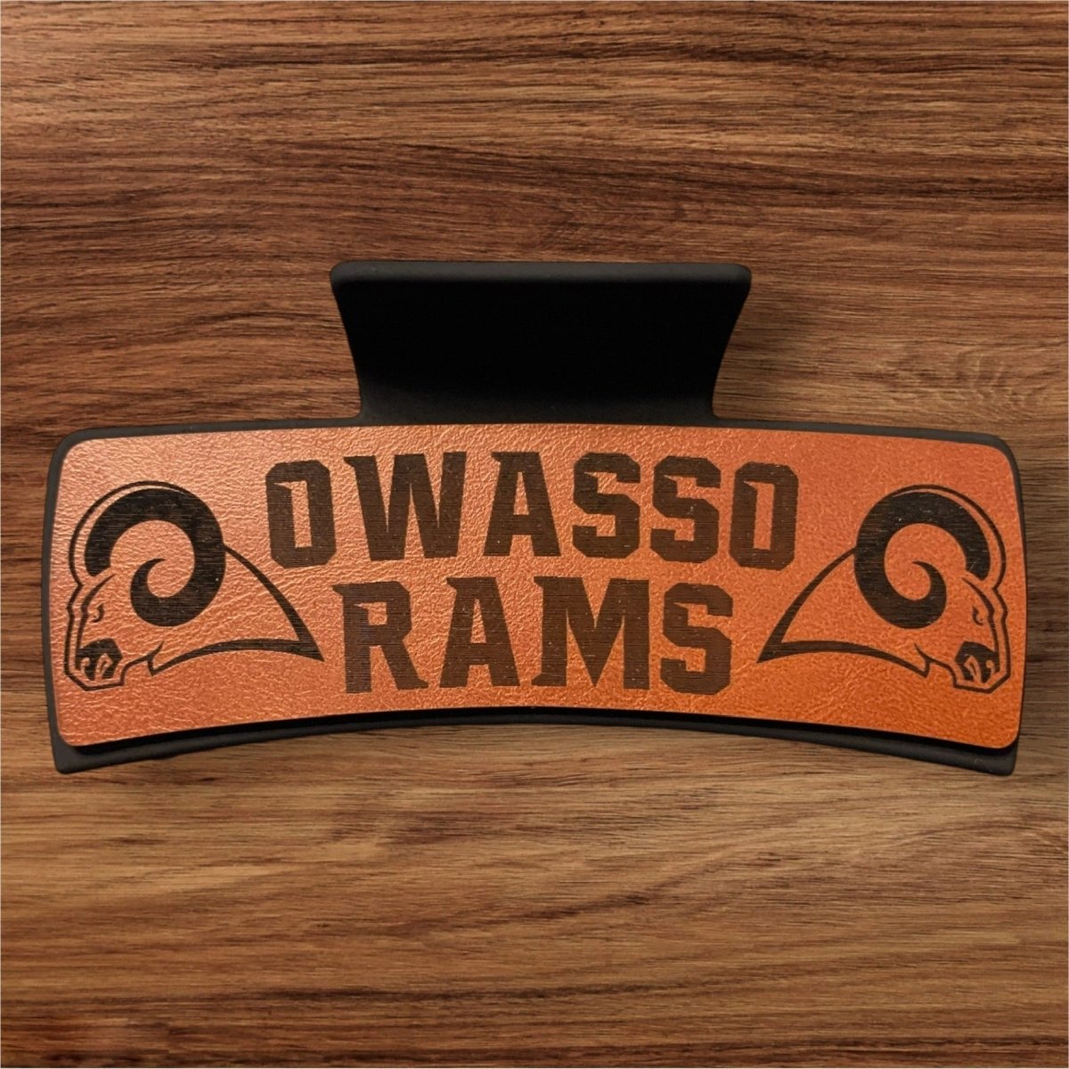 Owasso Rams Hair Clip Version 1 - Trail and Timber Co