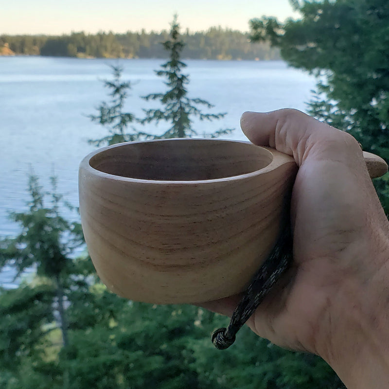 Load image into Gallery viewer, Kyrre™ Carved Nordic Kuksa - Solid Wood Camp Mug - Large 12 oz (350ml)
