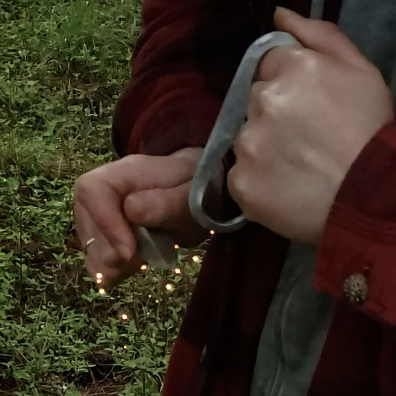 Load image into Gallery viewer, Traditional Flint &amp; Steel Striker - Hand Forged High Carbon Steel - Standard/Full Size
