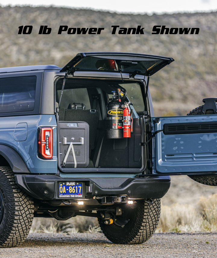 Load image into Gallery viewer, 4 Door Bronco Plate - Power Tank or Propane Tank mount (6th Gen 2021+)
