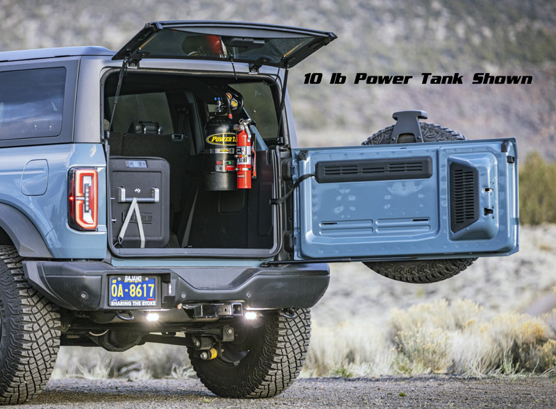 Load image into Gallery viewer, 4 Door Bronco Plate - Power Tank or Propane Tank mount (6th Gen 2021+)
