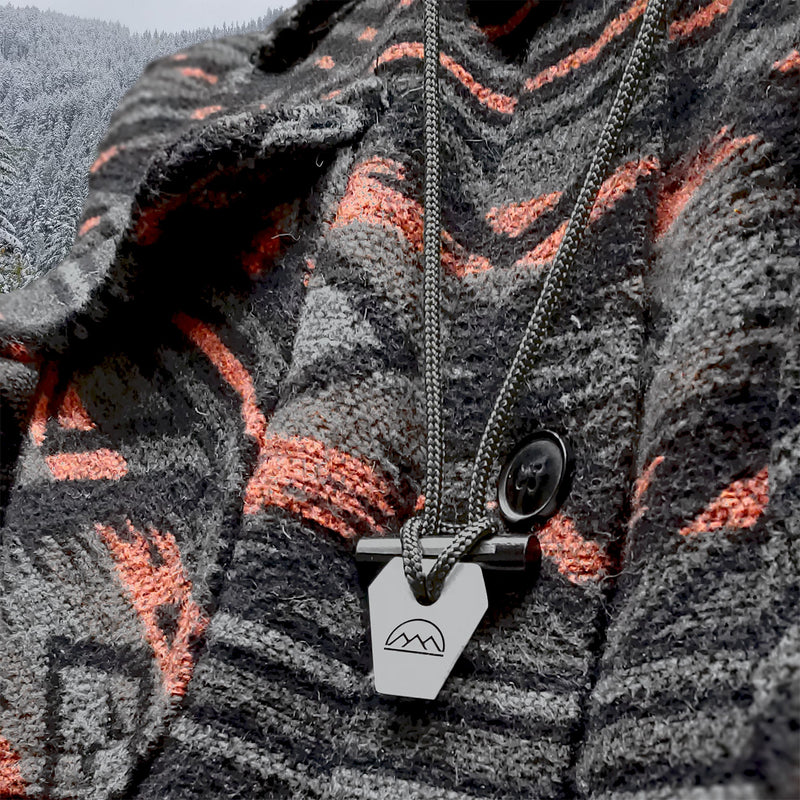 Load image into Gallery viewer, Emergency Fire Starter Necklace - Ultra Lightweight Mini Ferro Rod with Ceramic Striker &amp; Neck Lanyard
