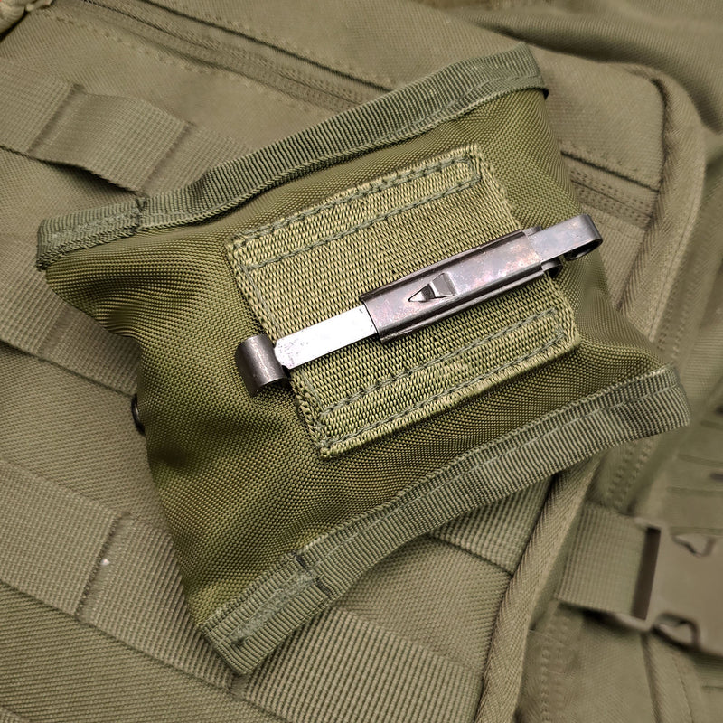 Load image into Gallery viewer, Scout™ Lensatic Compass - Traditional Phosphorescent Military Style with Nylon Carry Pouch - OD Green
