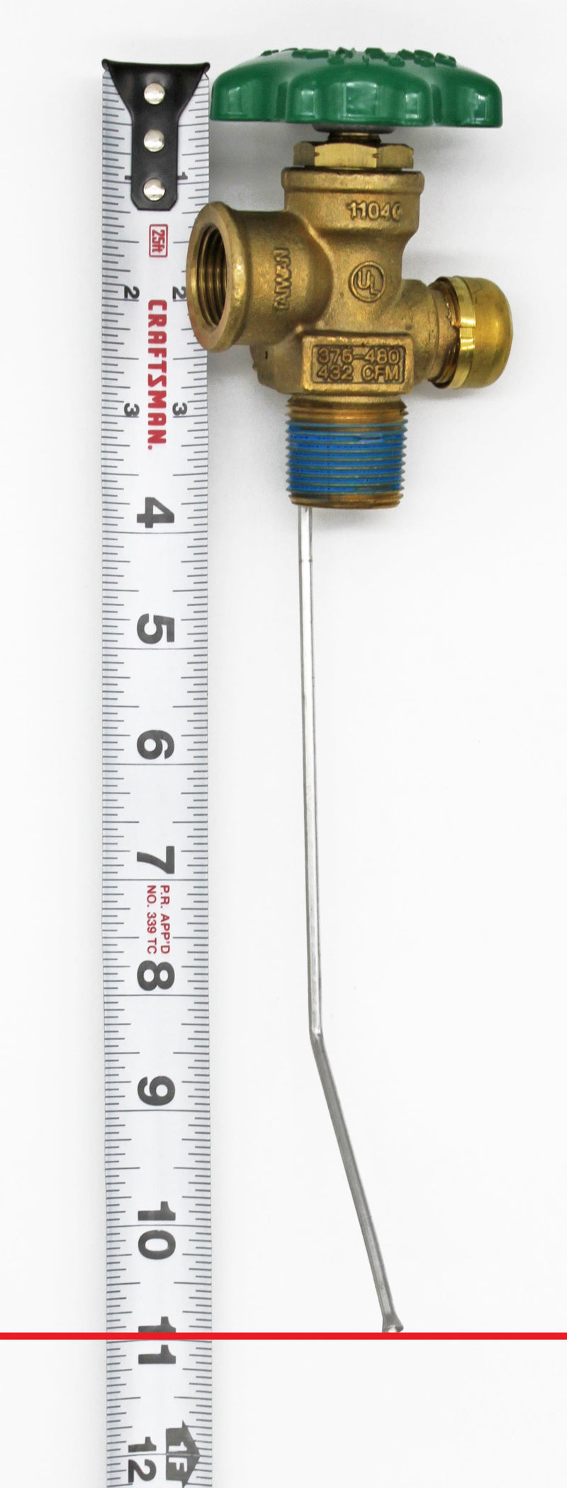 Load image into Gallery viewer, Flame King 100lb OPD Valve For Hog or Horizontal Propane Cylinder
