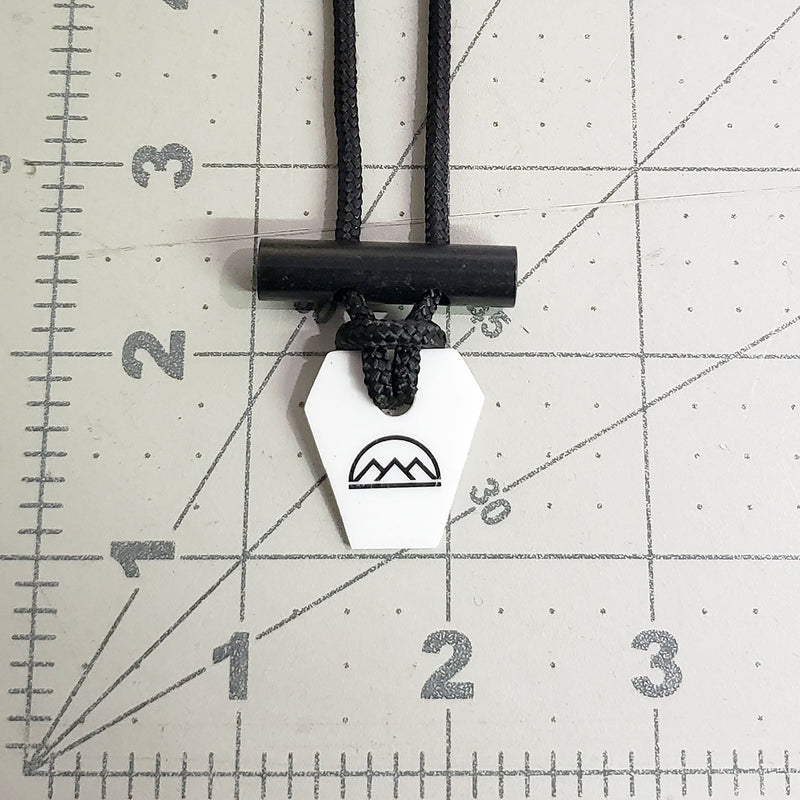 Load image into Gallery viewer, Emergency Fire Starter Necklace - Ultra Lightweight Mini Ferro Rod with Ceramic Striker &amp; Neck Lanyard
