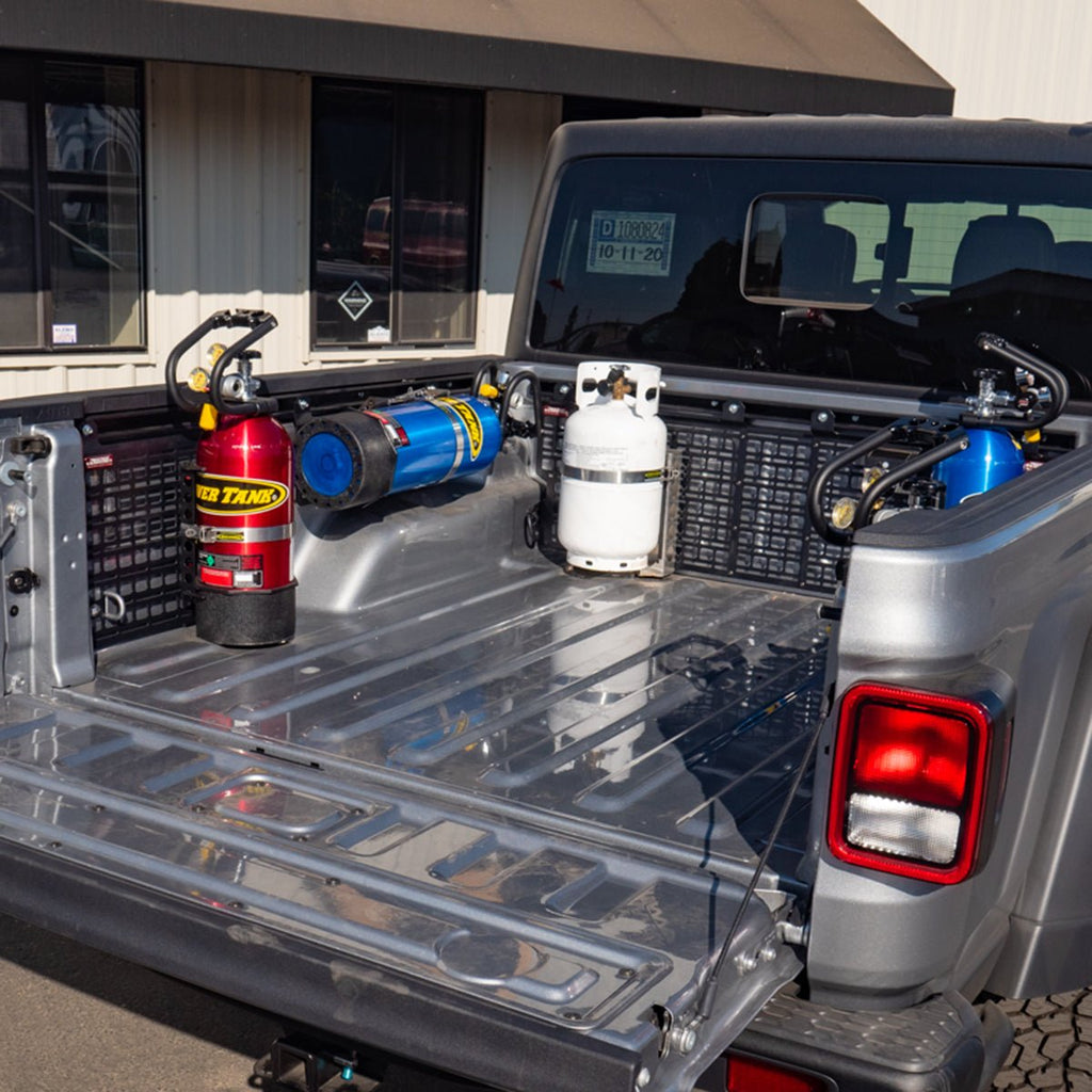 Power Plate - MOLLE Panel or Bedside Rack Mount for Power Tanks and Propane Tanks - Trail and Timber Co