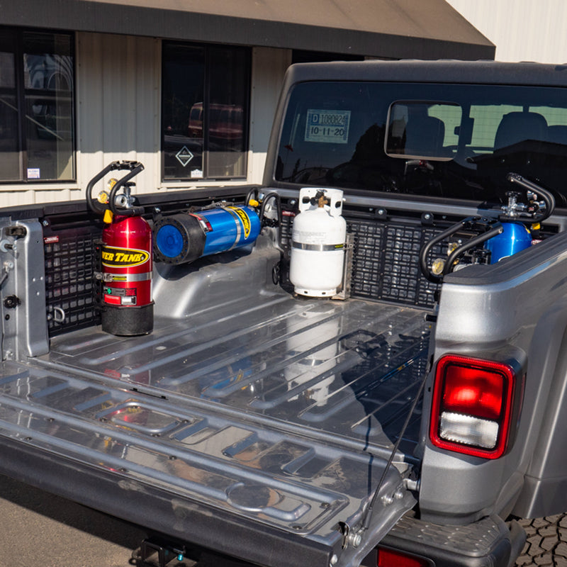 Load image into Gallery viewer, Power Plate - MOLLE Panel or Bedside Rack Mount for Power Tanks and Propane Tanks
