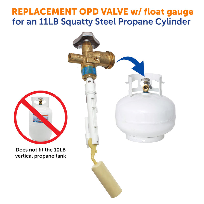Load image into Gallery viewer, Flame King 11lb Squatty OPD Valve
