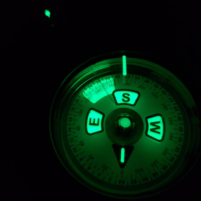 Load image into Gallery viewer, Scout™ Lensatic Compass - Traditional Phosphorescent Military Style - Black
