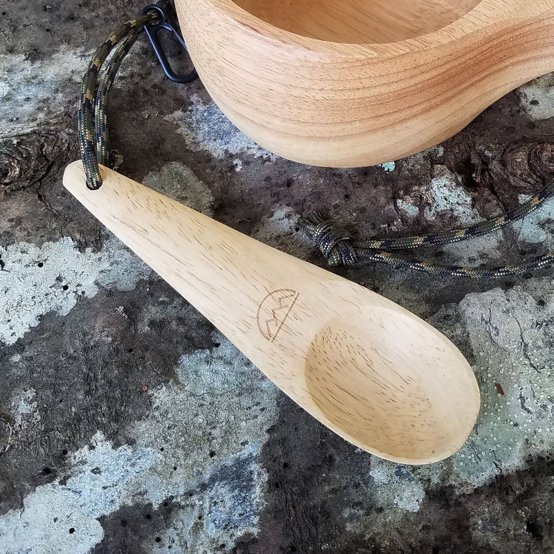 Load image into Gallery viewer, Spónn Carved Nordic Spoon - Solid Wood Camp Spoon
