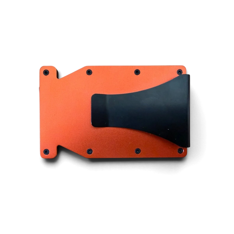 Load image into Gallery viewer, Minimalist Aluminum Wallet - Orange - Trail and Timber Co
