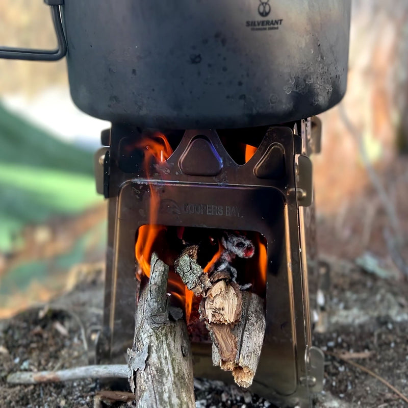 Load image into Gallery viewer, Hiker Twig Stove - UltraLite Titanium Flat-Pack Stove

