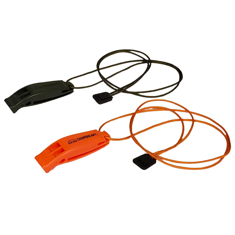 Load image into Gallery viewer, Safety Whistle, Clip-On with Neck Lanyard, 2-pack
