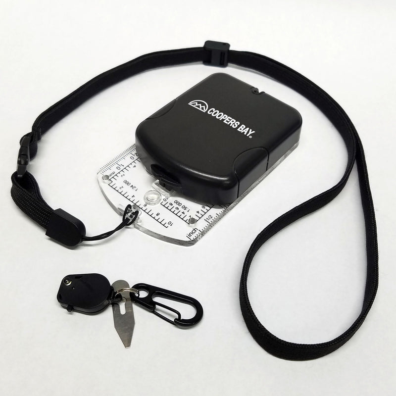 Load image into Gallery viewer, RS46 Mirrored Sighting Compass with Declination Adjustment, Clinometer &amp; Map LED
