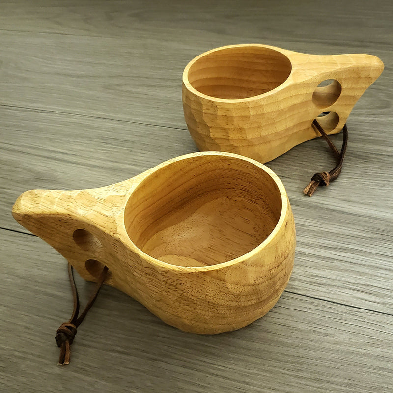 Load image into Gallery viewer, Skógr™ Nordic Style Kuksa - Carved Wood Camp Mug - Choice of Sizes
