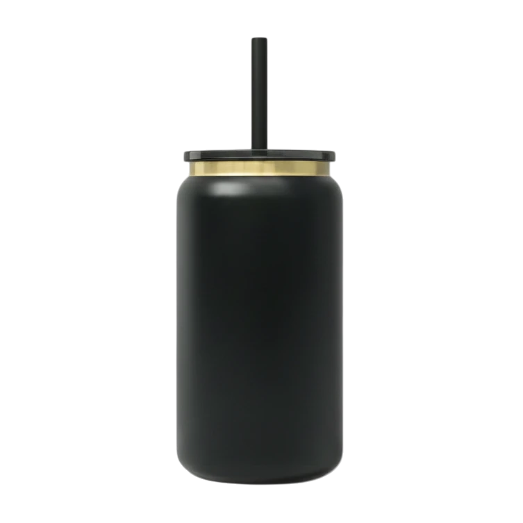 16oz Gold Plated Tumbler - Black
