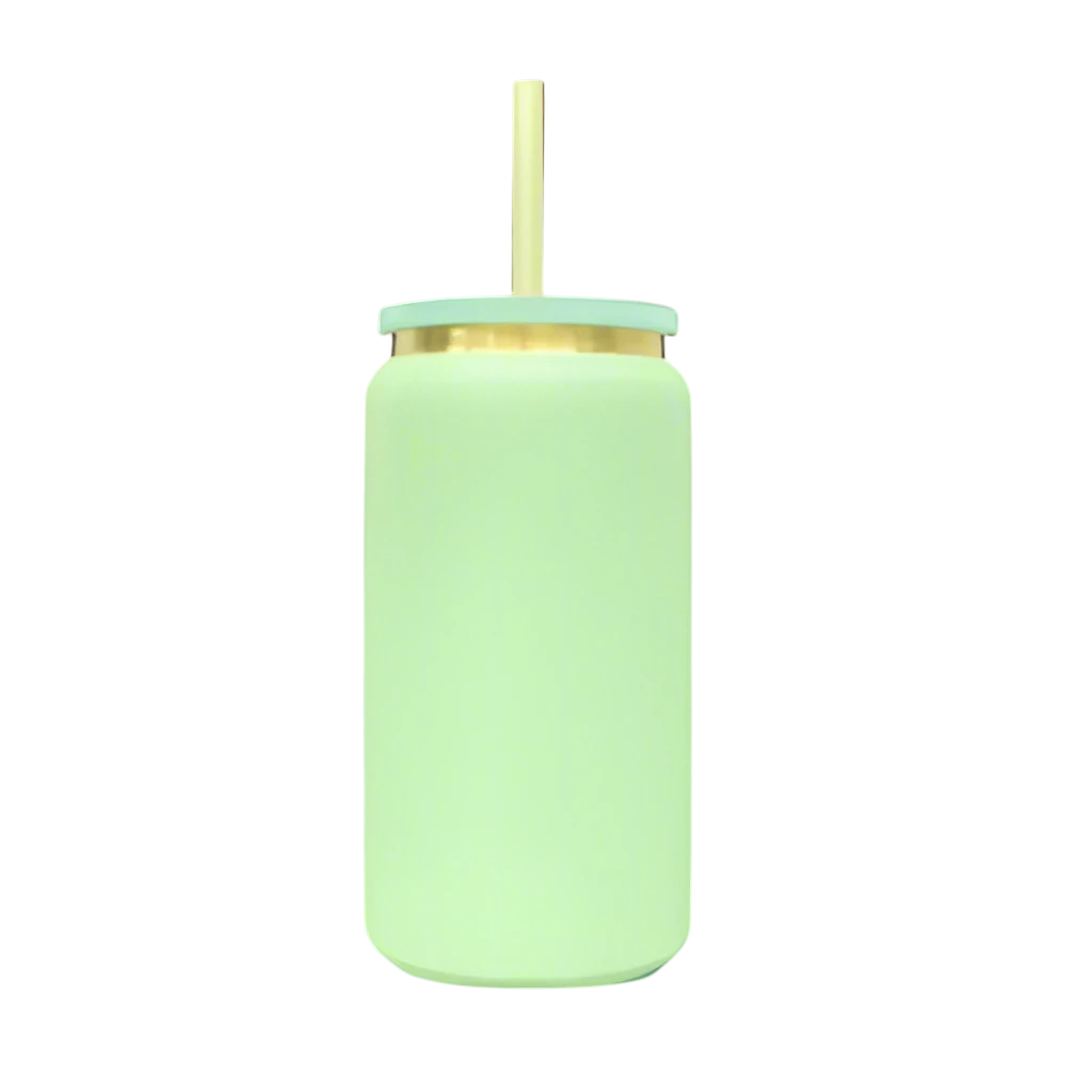 16oz Gold Plated Tumbler - Green