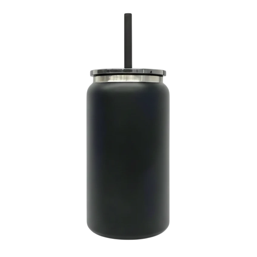16oz Mirror Black Plated Tumbler - Black