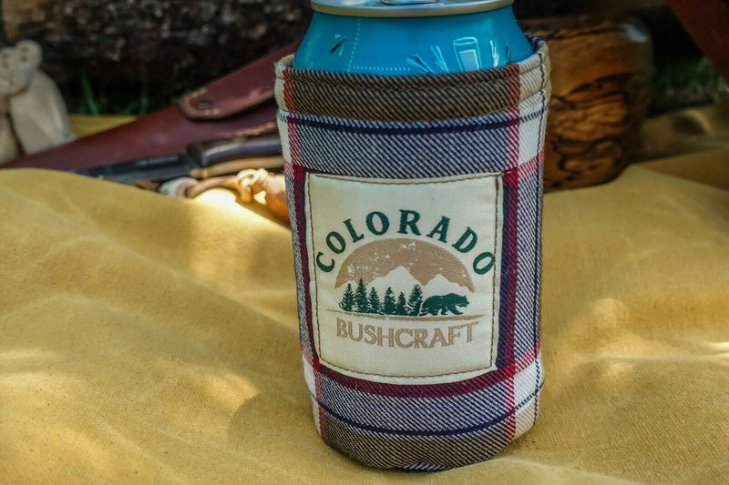 Load image into Gallery viewer, Bushcraft Scottish Tartan Wool Insulated Can Beverage Cooler Coozie Koozie Cosy
