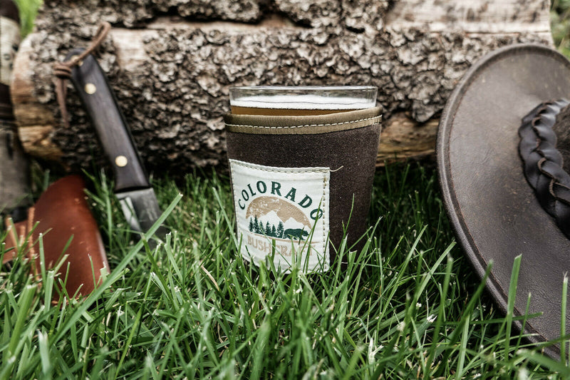 Load image into Gallery viewer, Bushcraft Waxed Canvas Can Cosy Cooler Coozie Cozy Insulated (Various Colors)
