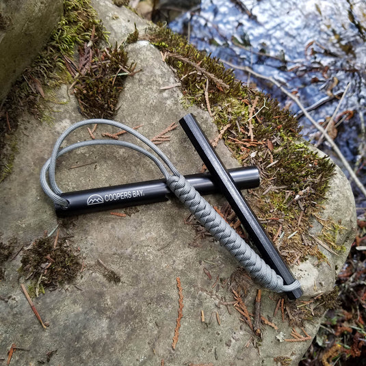 HexaLite™ Ferro Rod Fire Starter - X-Large 6-Sided Shape & Easy Grip Striker