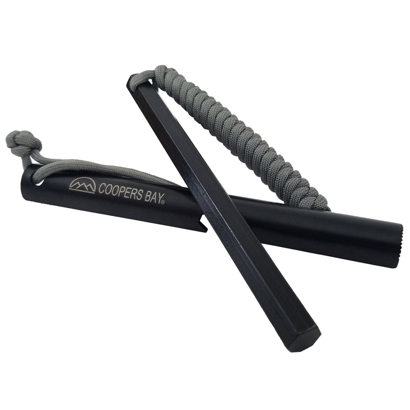 Load image into Gallery viewer, HexaLite™ Ferro Rod Fire Starter - X-Large 6-Sided Shape &amp; Easy Grip Striker
