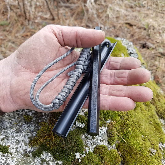HexaLite™ Ferro Rod Fire Starter - X-Large 6-Sided Shape & Easy Grip Striker