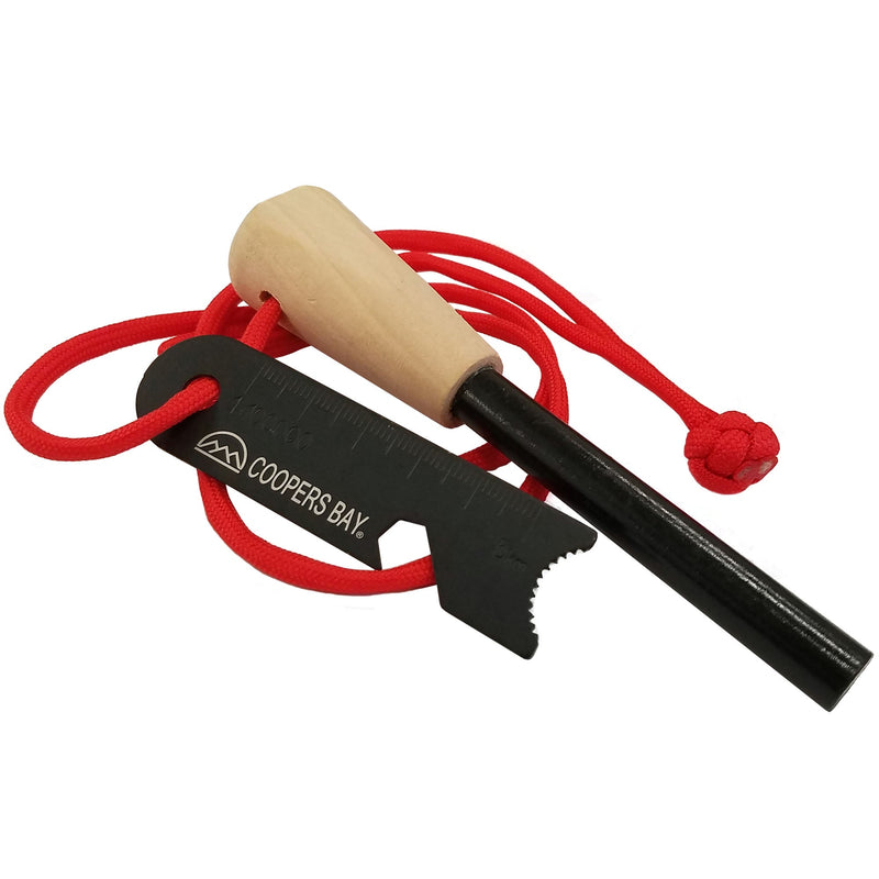 Load image into Gallery viewer, FireStorm™ Large 3/8&quot; Ferro Rod Fire Starter - Red Loop Lanyard
