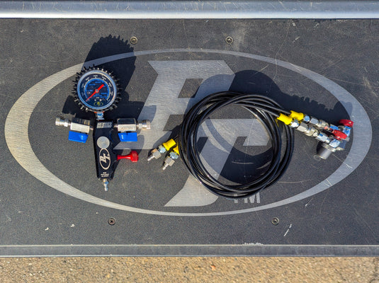 Dual Fill Shock Inflator with Gauge Tool