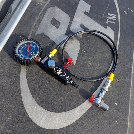 Shock Inflator with Gauge Tool