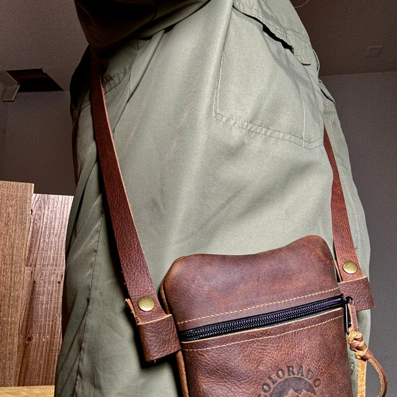 Load image into Gallery viewer, Kodiak Leather Traditional EDC Pouch Add On Strap
