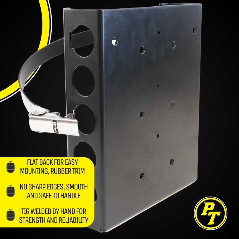 Load image into Gallery viewer, Strato LOCKER Bracket for 4.25 lb, 10 lb, 11 lb Steel Propane Tanks
