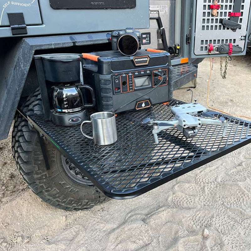 Load image into Gallery viewer, Medium Aluminum Camping Tire Table
