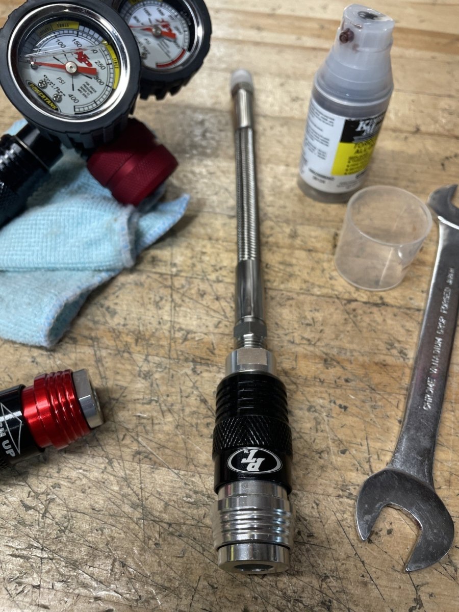 Super Stiffy Regulator Coupler Upgrade - 10" Stainless Steel Braided Super Coupler Extension - Trail and Timber Co