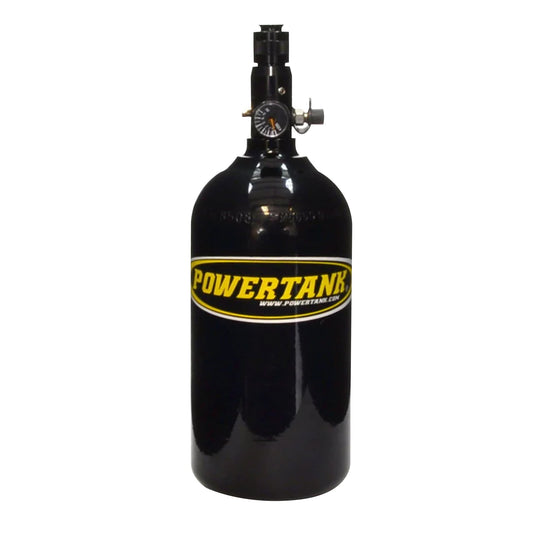 Nitrogen Bottle with Regulated Valve Gloss Black Powdercoat Power Tank