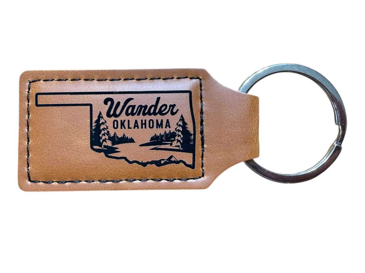 Rectangle Leatherette Keychain - Trail and Timber Co