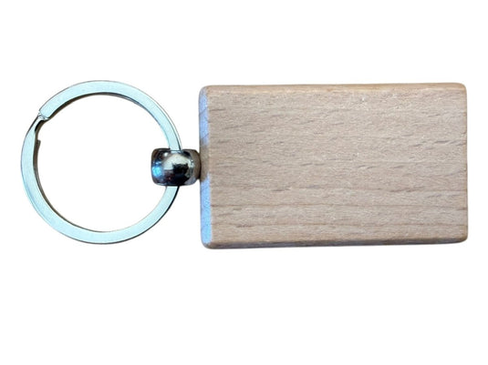 Light Wood Keychain W/Swivel - Trail and Timber Co