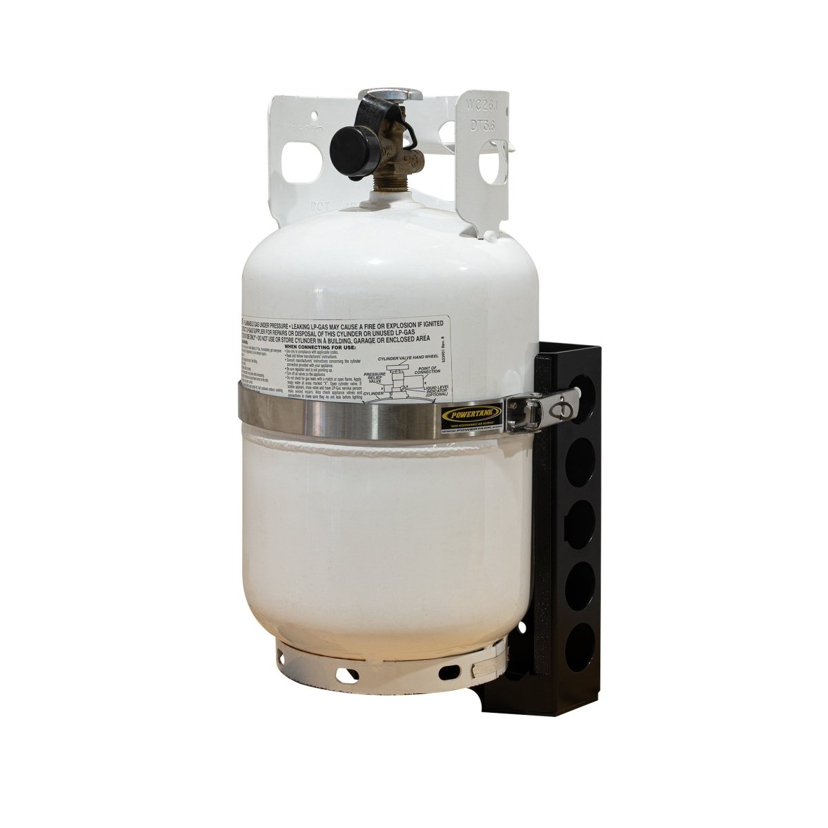 Strato LOCKER Bracket for 4.25 lb, 10 lb, 11 lb Steel Propane Tanks - Trail and Timber Co