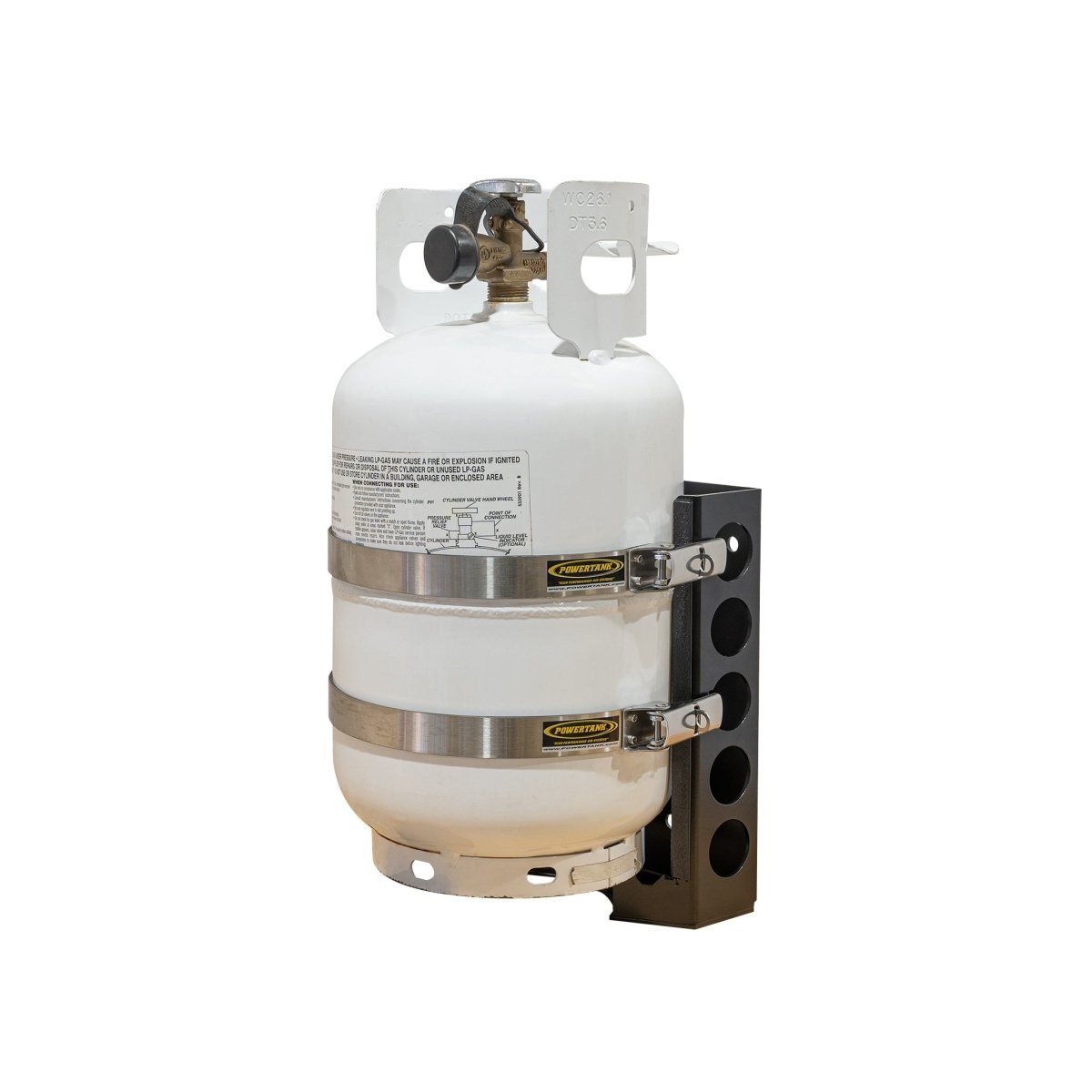 Strato LOCKER Bracket for 4.25 lb, 10 lb, 11 lb Steel Propane Tanks - Trail and Timber Co