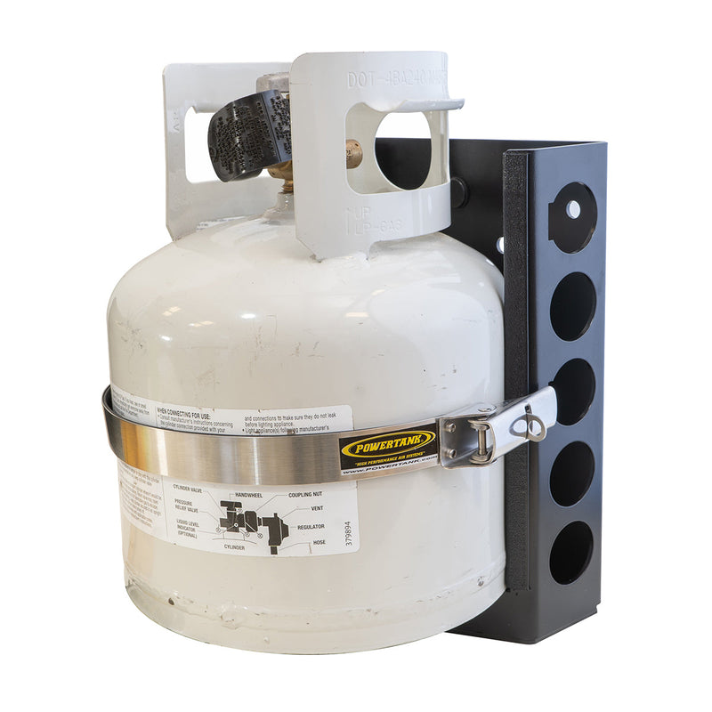 Load image into Gallery viewer, Strato LOCKER Bracket for 4.25 lb, 10 lb, 11 lb Steel Propane Tanks

