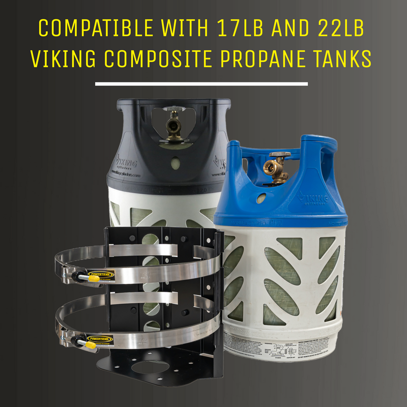 Load image into Gallery viewer, Foraker MARINE Bracket for 17 lb and 22 lb Viking Composite Propane Tank
